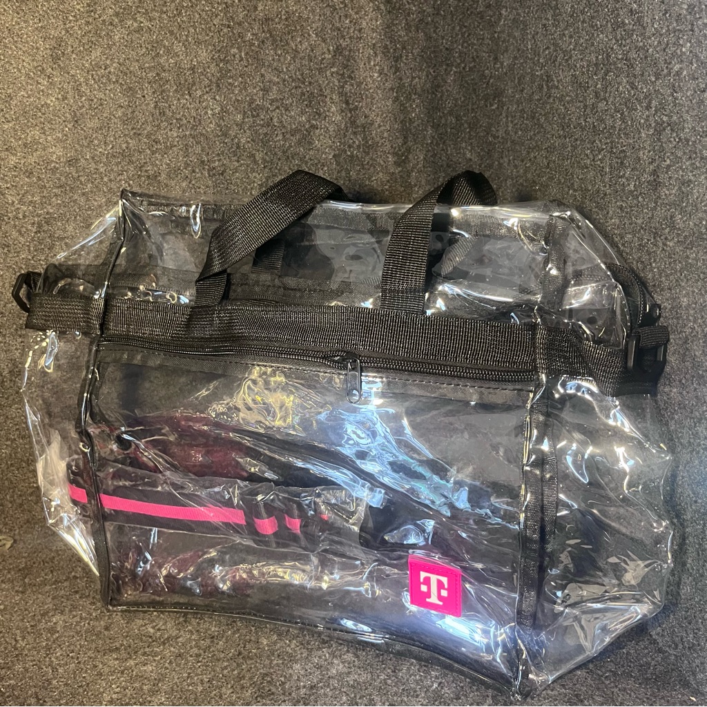 Brand New TMobile Tuesday Stadium Bag Clear With Strap And Zipper Brand New TMobile Tuesday Stadium Bag Clear With Strap And Zipper